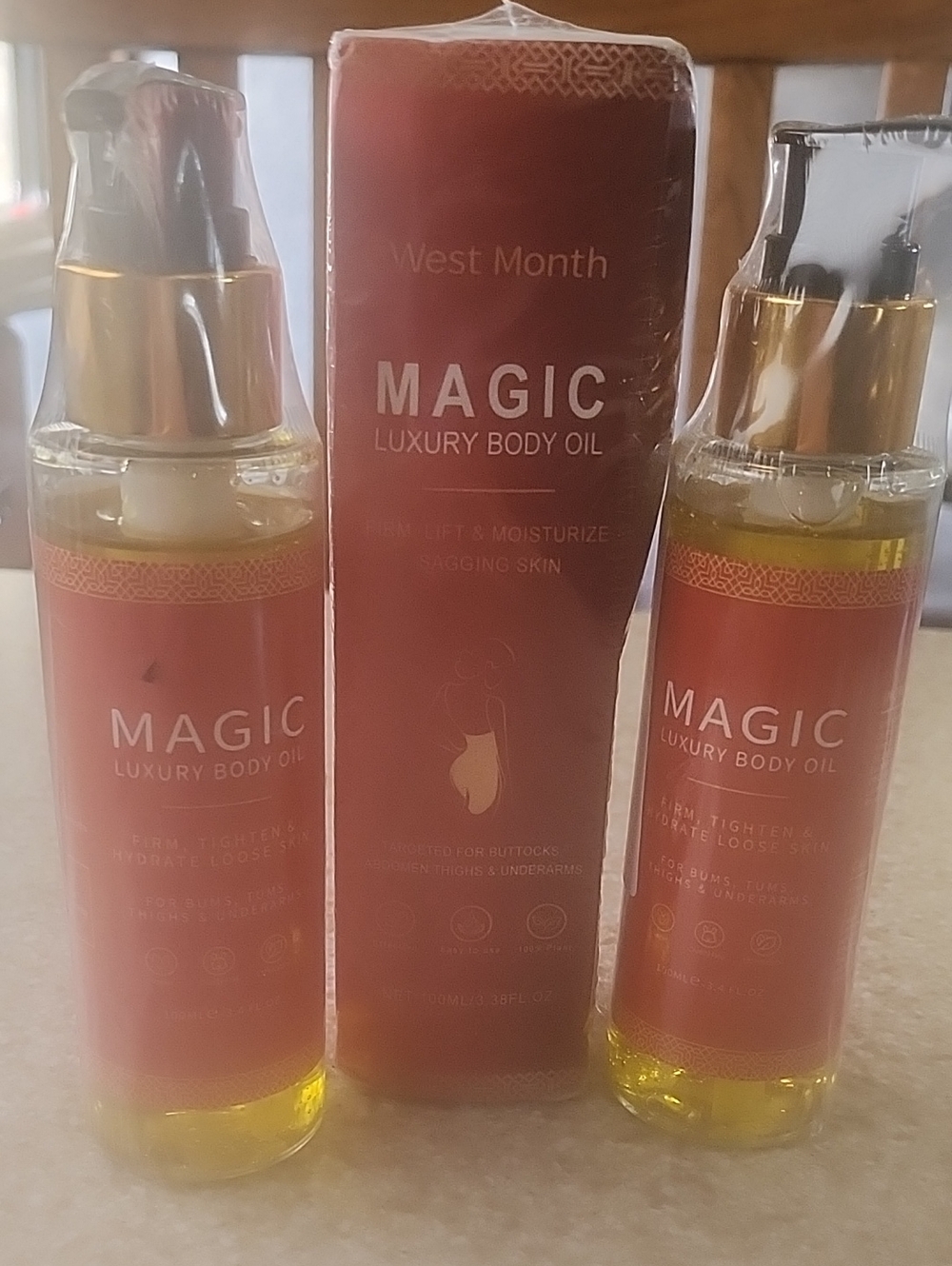 Magic Luxury Body Oils, 3 New Unopened Bottles